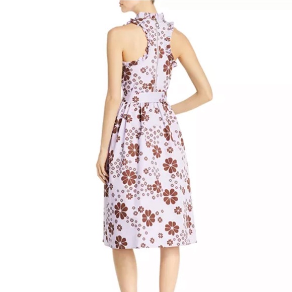Kate Spade Sleeveless Belted Floral Midi Dress Size 8 - Picture 2 of 12